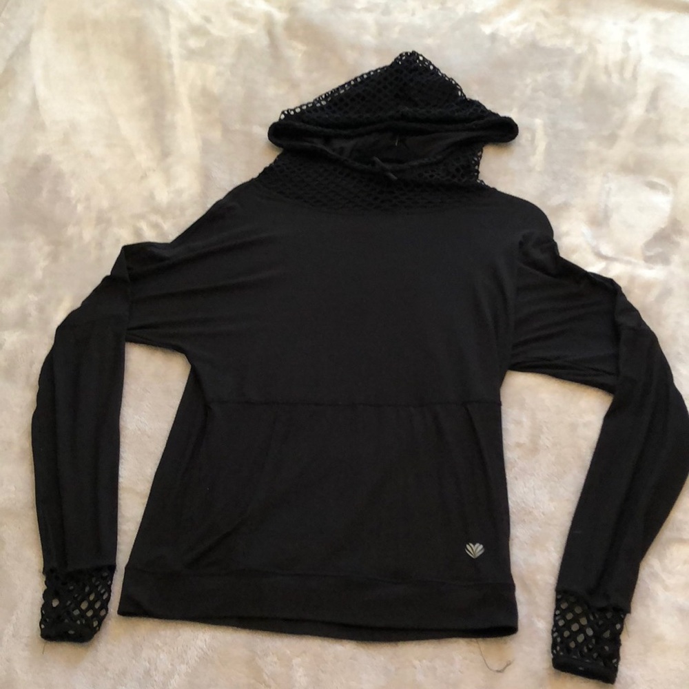Black athletic hoodie